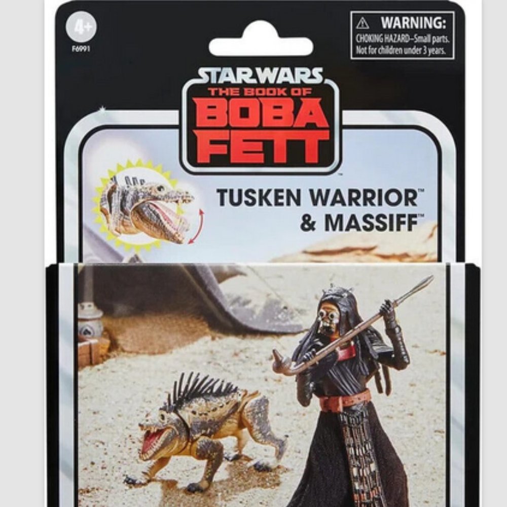 New Sealed Star Wars The Vintage Collection Tusken Warrior Massiff two pack set